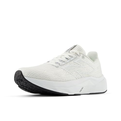 New Balance Women's FuelCell Propel V5 Running Shoe, White/White/Black, 7 Wide
