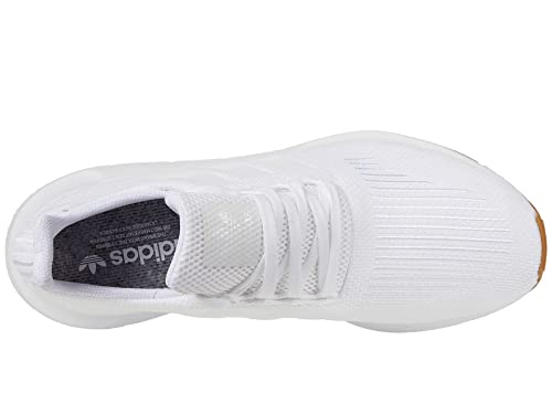 adidas Originals Men's Swift Run Shoe, White/White/Gum, 9.5