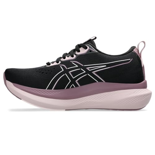 ASICS Women's GLIDERIDE MAX Running Shoes, 10, Black/Pale Pink