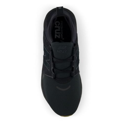 New Balance Men's Fresh Foam X Cruz V3 Running Shoe, Black/Black/Gum 020, 10 M