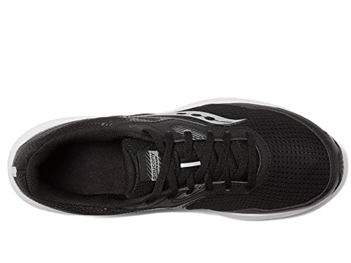 Saucony Men's Cohesion 16 Sneaker, Black/White, 13