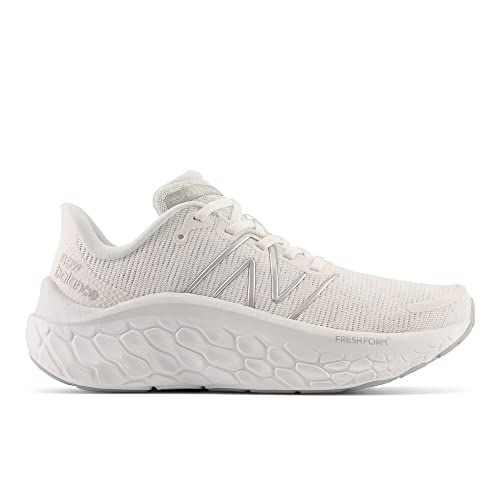 New Balance Women's Fresh Foam X Kaiha Road V1 Running Shoe, White/Quartz Grey/Silver Metalic, 8 W