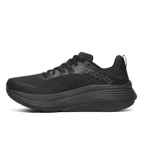 Saucony Men's Hurricane 24 Sneaker, Black, 9