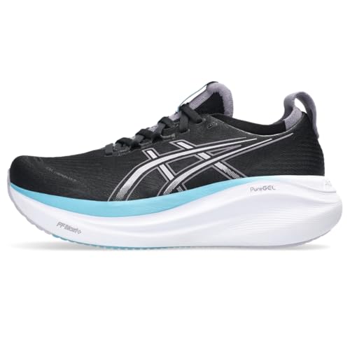 ASICS Women's Gel-Nimbus 27 Running Shoe, 5, Black/Dusk Violet