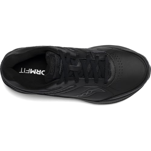 Saucony Women's Echelon Walker 3 Walking Shoes, Black, 8 Wide
