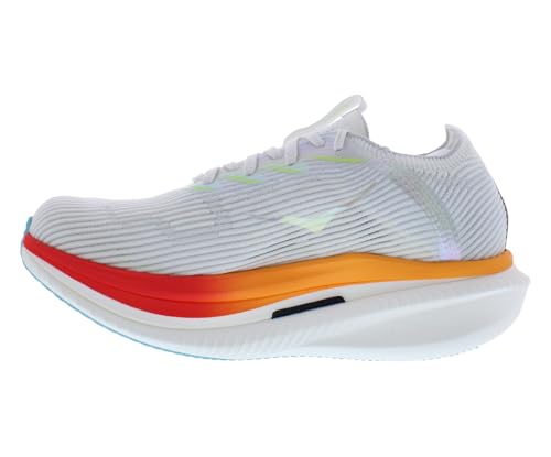 HOKA Cielo X1 Unisex Shoes Size 8, Color: Frost/Cerise-White - alternate view 4