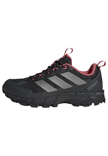 adidas Women's Terrex Rockadia Trail Running, Carbon/Black/Pure Turbo, 7.5