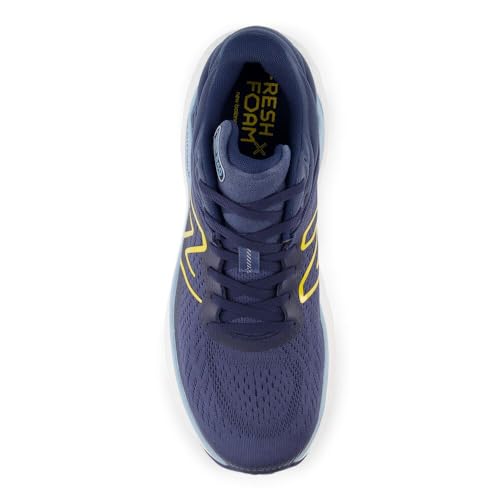 New Balance Men's Fresh Foam X 840 V1 Running Shoe, Vintage Indigo/Ginger Lemon/Chrome Blue, 7 M
