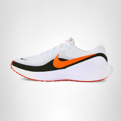Nike Men's Revolution 8 Road Running Shoes, Off White/Total Orange-White-Black, 10