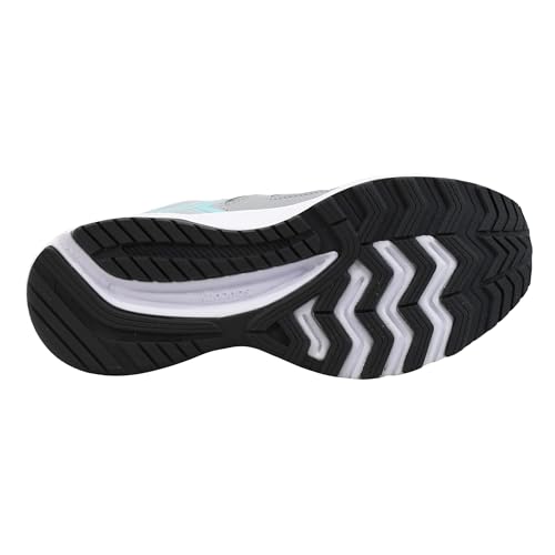 Saucony Women's Cohesion 14 Sneaker, Fog/Paradise, 12 Wide