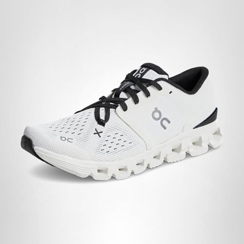 On Women's Cloud X 4 Sneakers, Ivory/Black, 6 Medium US