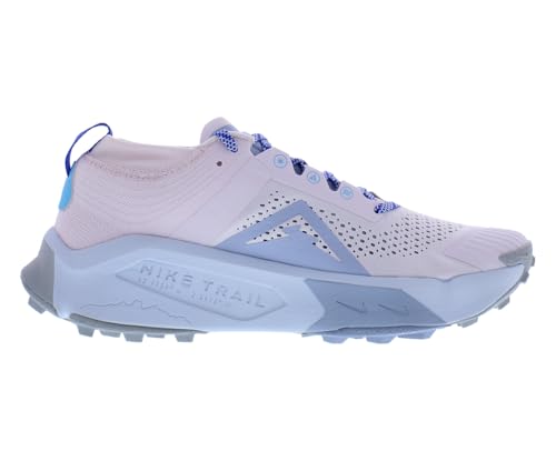 Nike Zoomx Zegama Trail Womens Shoes Size 10.5, Color: Pearl Pink/Blue Whisper - alternate view 3
