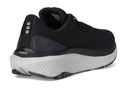 Saucony Men's Echelon 10 Sneaker, Black/Silver, 7