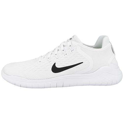 Nike Womens WMNS Free RN 2018 942837 100 - Size 5W White/Black