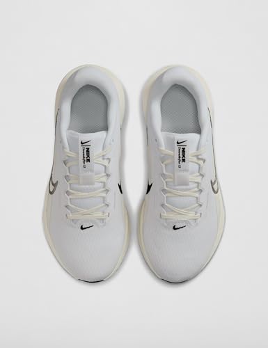 Nike Women's Downshifter 13 Road Running Shoes, White/White-Platinum Tint, 8 Extra Wide