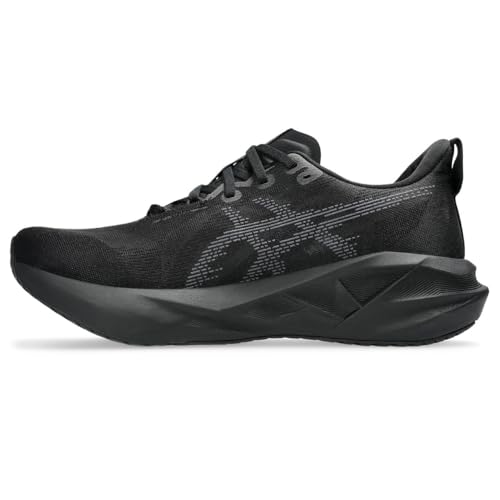 ASICS NOVABLAST 5 Mens Performance Running Shoes, Black/Carrier Grey, 9 US