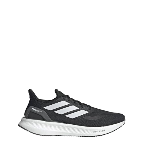 Adidas Men's Pureboost 5, Black/White/Grey, 11