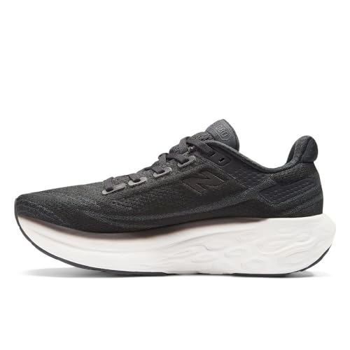 New Balance Women's Fresh Foam X 1080 V13 Running Shoe, Black/White, 5 W