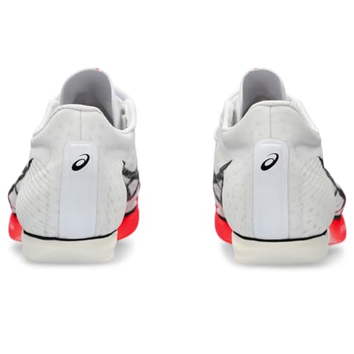 ASICS Unisex METASPEED MD Track & Field Shoe, 10.5M / 12W, White/Black