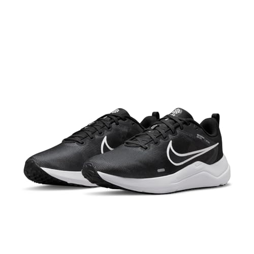 Nike - Downshifter 12, Men's Sneaker, Black White Smoke Grey Pure Platinum, 7