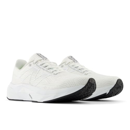 New Balance Women's FuelCell Propel V5 Running Shoe, White/White/Black, 7 Wide