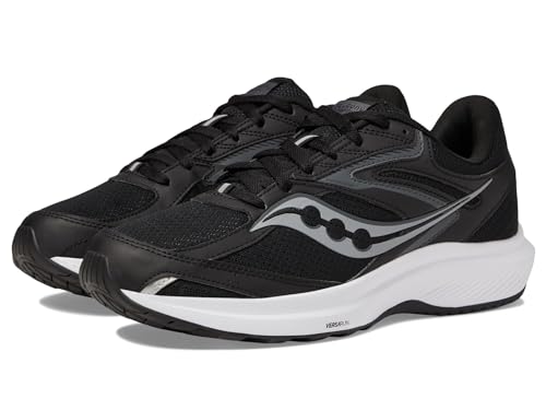 Saucony Men's Cohesion 17, Black/White, 10