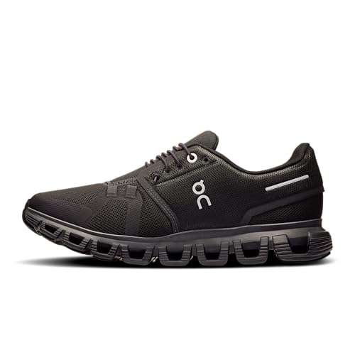 On Womens, Cloud 6 Black/Black 7.5 Medium