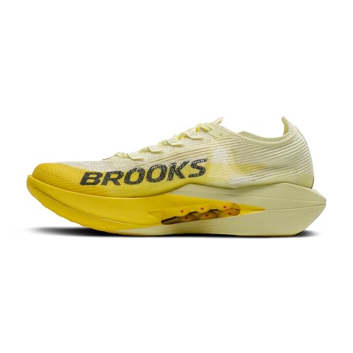 Brooks Unisex Hyperion Elite 5 Neutral Race Running Shoe for Men & Women - Luminary/Yellow/Gray - 9 Medium