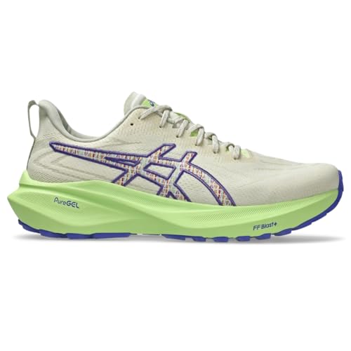 ASICS Men's GT-2000 13 Trail Running Shoes, 12, Nature Bathing/Lime Green