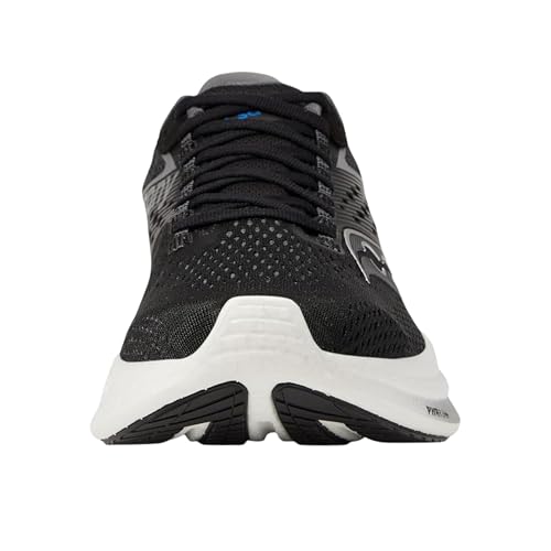 Saucony Women's Ride 17 Sneaker, Black/White, 9.5