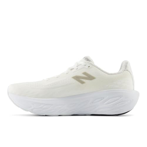 New Balance Women's Fresh Foam X 1080 V14 Running Shoe, White/Light Gold Metallic/Sea Salt, 9 W