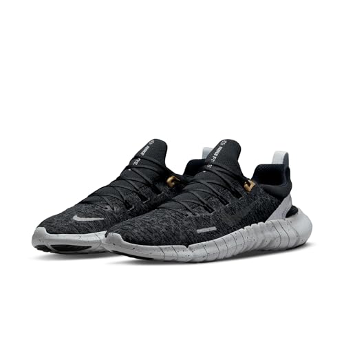 Nike Free RN 5.0 Next Nature Mens Shoes Size 10, Color: Black/Black/Dark Smoke Grey-Black