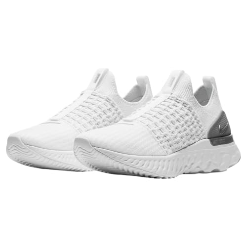Nike React Phantom Run Flyknit 2 Womens CJ0280-100 (True White/ME), Size 6… (us_Footwear_Size_System, Adult, Women, Numeric, Medium, Numeric_8)