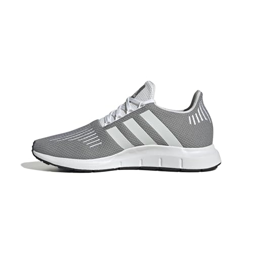 adidas Men's Swift Run 1.0, Grey/White/Black, 10