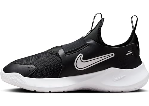Nike Flex Runner 3 Kids Road Running Shoes Black/White/White