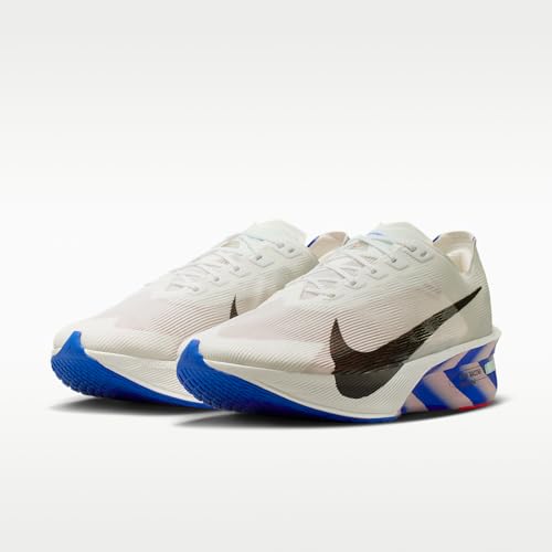 Nike Vaporfly 4 Men's Road Racing Shoes (White/Racer Blue/Silt Red/Black) Size 9.5