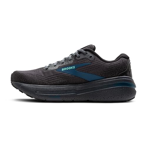 Brooks Men’s Ghost Max 2 Neutral Running & Walking Shoe - Ebony/Cockatoo/Blue Sapphire - 11 Medium