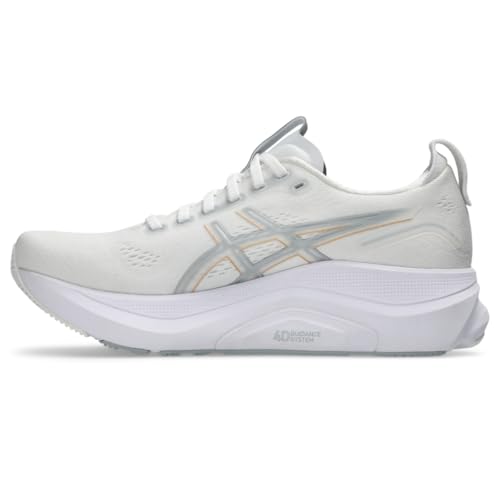 ASICS Women's Gel-Kayano 32 Running Shoes, 9.5, White/Champagne