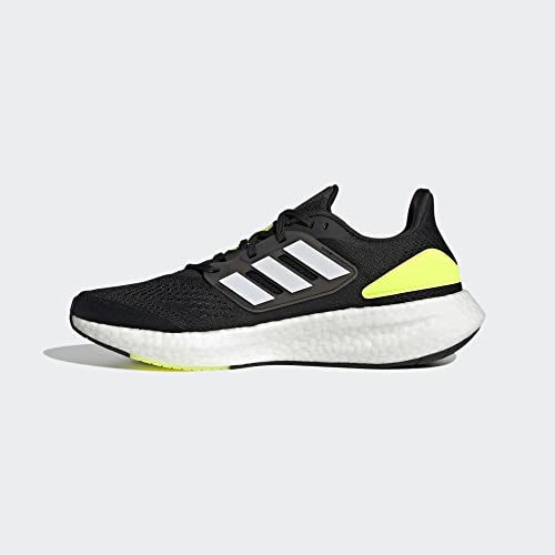 Adidas Men's Pureboost 22 Black/White/Solar Yellow 11 Adult
