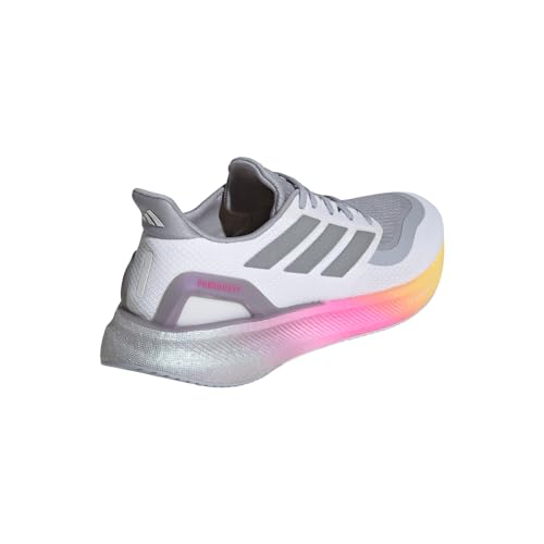Adidas Men's Pureboost 5, White/Silver Metallic/Spark, 10.5