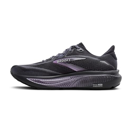 Brooks Women’s Ghost 18 Neutral Running & Walking Shoe - Ebony/Folkstone/Metallic - 6 Wide