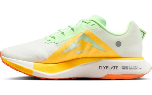 Nike Ultrafly Women's Trail Racing Shoes (DZ0489-102, Summit White/Vapor Green/Laser Orange/Black) Size 6.5