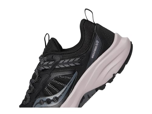 Saucony Women's Excursion Tr17 Sneaker, Black/Woodrose, 8