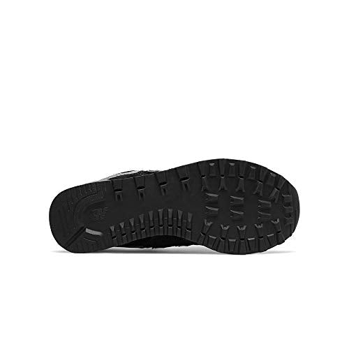 New Balance Women's 574 V2 Evergreen Sneaker, Black/White, 10 Wide