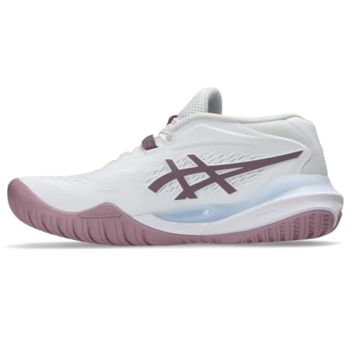 ASICS Women's Gel-Resolution X Tennis Shoes, 7, White/Dusty Mauve