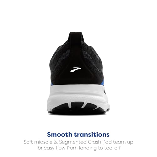 Brooks Men’s Trace 4 Neutral Running Shoe - Black/Cobalt/White - 7.5 Medium