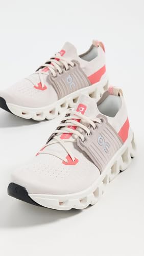 On Women's Cloudswift 4 Sneakers, Cream/Salmon, 9.5 Medium US