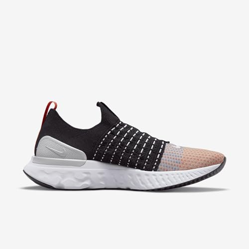 Nike Men's React Phantom Run Fk 2 Running Cj0277 Shoes, Black/Team Orange/Electric Gre, 9
