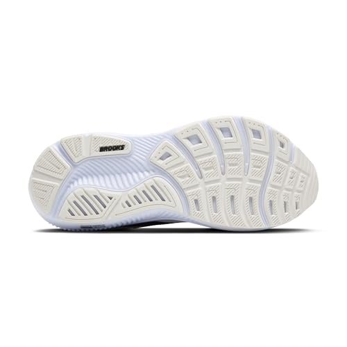 Brooks Women’s Ghost 17 Neutral Running Shoe - White/Black/Rose Gold - 8.5 Medium