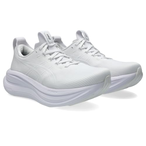 ASICS Women's Gel-Nimbus 28 Running Shoes, 6, White/White